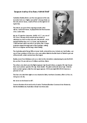 A preview of a PDF biography for Bates, Dudley Clive